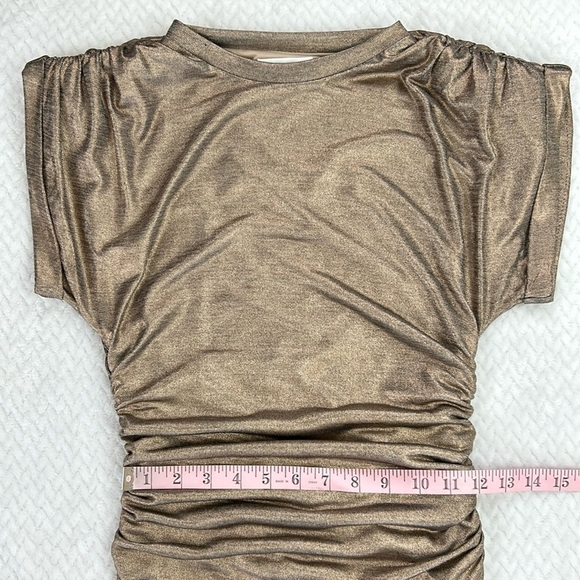 Lovers+Friends Gold Simmer Rosie Mini Dress - Picture 9 of 17